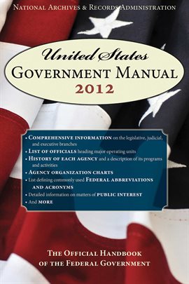 Cover image for United States Government Manual 2012
