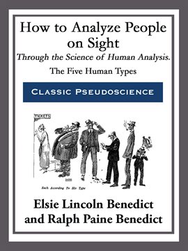 Imagen de portada para How to Analyze People on Sight Through the Science of Human Analysis