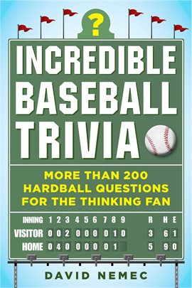 Imagen de portada para Incredible Baseball Trivia