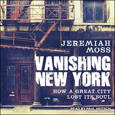 Cover image for Vanishing New York