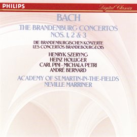 Cover image for Bach, J.S.: Brandenburg Concertos Nos.1,2 & 3
