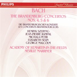 Cover image for Bach, J.S.: Brandenburg Concertos Nos.4, 5 & 6