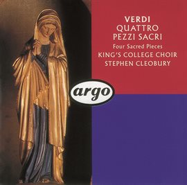 Cover image for Verdi: Four Sacred Pieces; Pater Noster