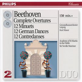 Cover image for Beethoven: Complete Overtures / 12 Minuets / 12 German Dances, etc.