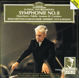 Cover image for Beethoven: Symphony No. 8; Overtures: "Coriolan", "Fidelio", "Leonore No.3"