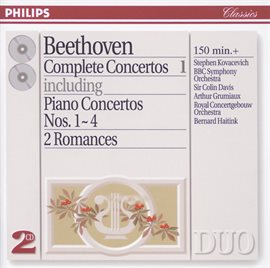 Cover image for Beethoven: Complete Concertos Vol.1 - Piano Concertos Nos.1 - 4 etc.