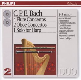 Cover image for Bach, C.P.E.: 4 Flute Concertos; 2 Oboe Concertos, etc.