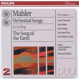 Cover image for Mahler: Orchestral Songs