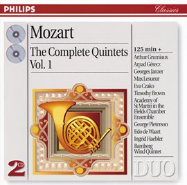 Cover image for Mozart: The Complete Quintets, Vol. 1