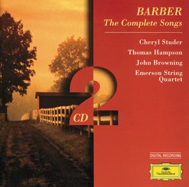 Cover image for Barber: The Complete Songs