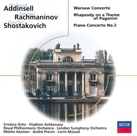 Cover image for Addinsell/Rachmaninoff/Shostakovich etc: Warsaw Concerto/Paganini Rhapsody/Piano Concerto No.2