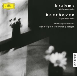 Cover image for Brahms: Violin concerto, op. 77 / Beethoven: Triple concerto, op.56