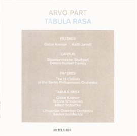 Cover image for Arvo Pärt: Tabula Rasa