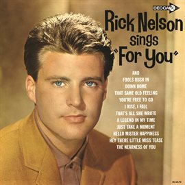 Cover image for Rick Nelson Sings For You