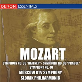 Cover image for Mozart: Symphonies No. 35 "Haffner", No. 38 and No. 40