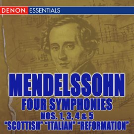 Cover image for Mendelssohn Symphonies 1, 3, 4 & 5