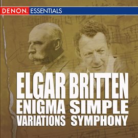 Cover image for Britten: Simple Symphony - Elgar: Enigma Variations