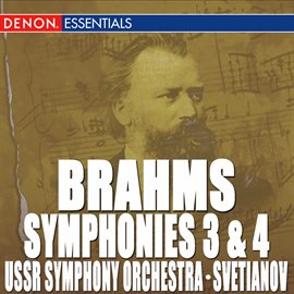 Cover image for Brahms: Symphony Nos. 3 & 4
