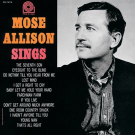 Cover image for Mose Allison Sings