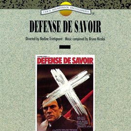 Cover image for Defense de savoir [Original Motion Picture Soundtrack]