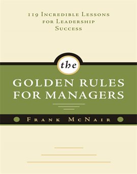 Cover image for The Golden Rules for Managers