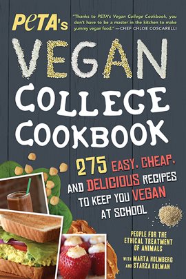 Cover image for PETA's Vegan College Cookbook