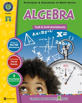 Imagen de portada para Algebra - Task & Drill Sheets Gr. 3-5