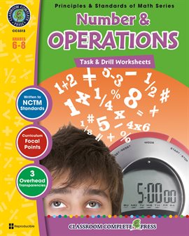 Imagen de portada para Number & Operations - Task & Drill Sheets Gr. 6-8