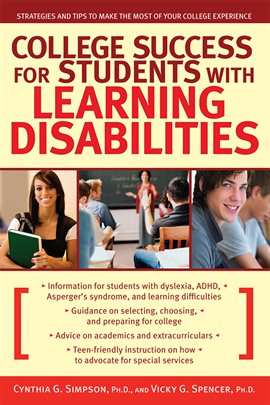 Cover image for College Success for Students with Learning Disabilities