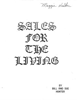 Cover image for Sales For The Living