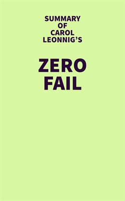 Imagen de portada para Summary of Carol Leonnig's Zero Fail