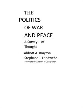 Imagen de portada para The Politics of War and Peace