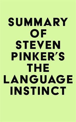 Cover image for Summary of Steven Pinker's the Language Instinct