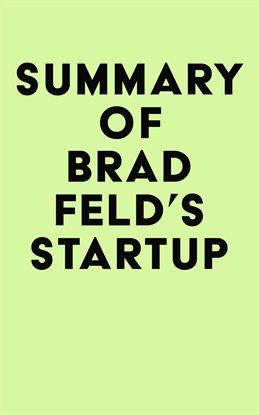 Cover image for Summary of Brad Feld's Startup Communities