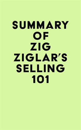 Cover image for Summary of Zig Ziglar's Selling 101