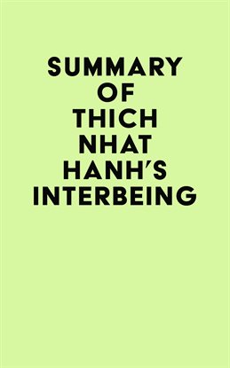 Cover image for Summary of Thich Nhat Hanh's Interbeing