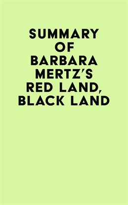 Imagen de portada para Summary of Barbara Mertz's Red Land, Black Land