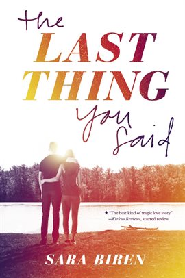 Cover image for The Last Thing You Said