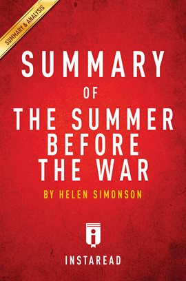 Cover image for Summary of The Summer Before the War