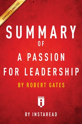 Cover image for Summary of A Passion for Leadership