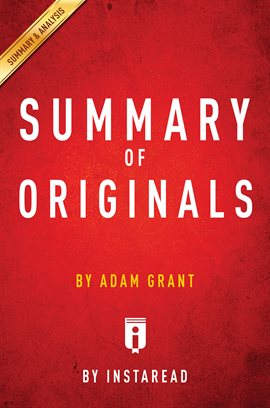 Imagen de portada para Summary of Originals by Adam Grant