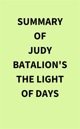 Cover image for Summary of Judy Batalion's The Light of Days