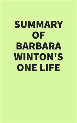 Cover image for Summary of Barbara Winton's One Life