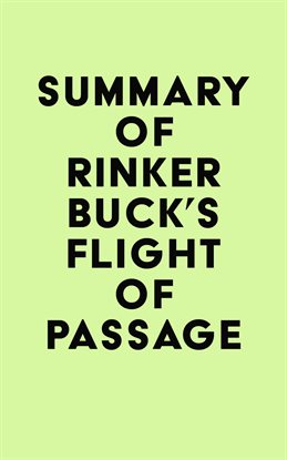 Cover image for Summary of Rinker Buck's Flight of Passage