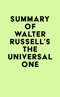 Imagen de portada para Summary of Walter Russell's The Universal One