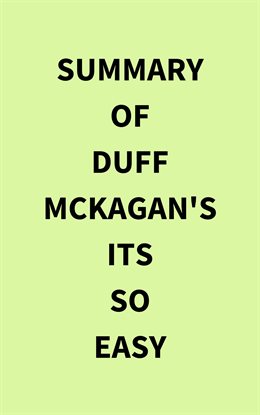 Imagen de portada para Summary of Duff McKagan's Its So Easy