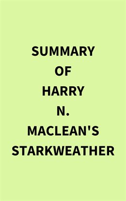 Cover image for Summary of Harry N. MacLean's Starkweather
