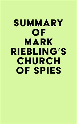 Imagen de portada para Summary of Mark Riebling's Church of Spies