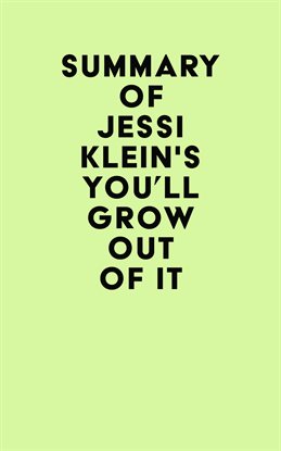 Cover image for Summary of Jessi Klein's You'll Grow Out of It