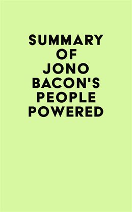 Cover image for Summary of Jono Bacon's People Powered